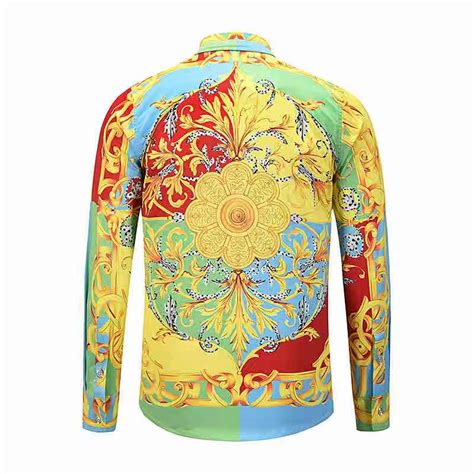 versace shirt man replica best|versace long sleeve shirt men.